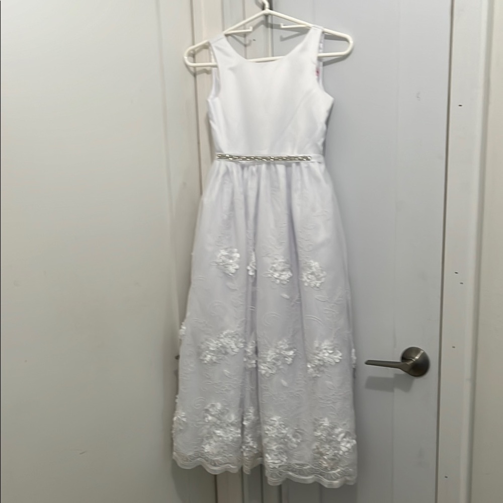 Elegant White Kids Dress